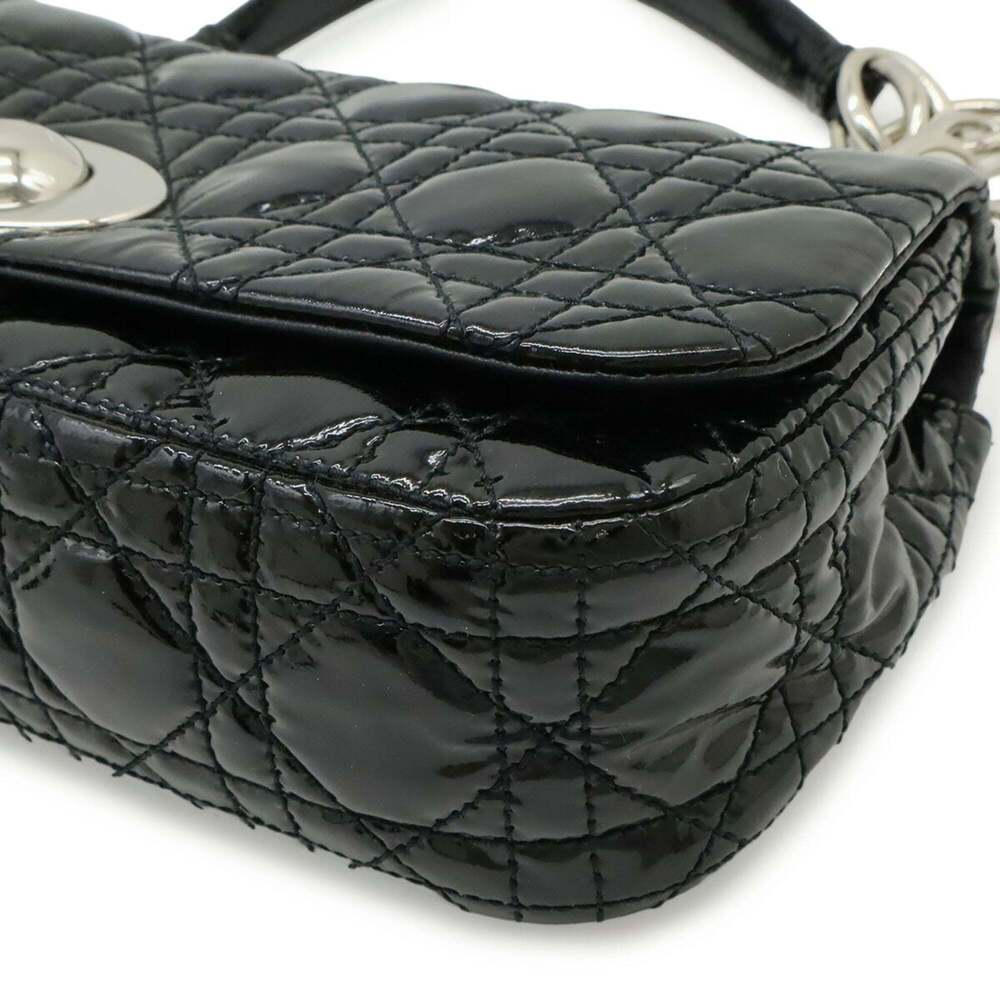 CHRISTIAN DIOR Black Leather Shoulder Bag - Picture 4 of 10